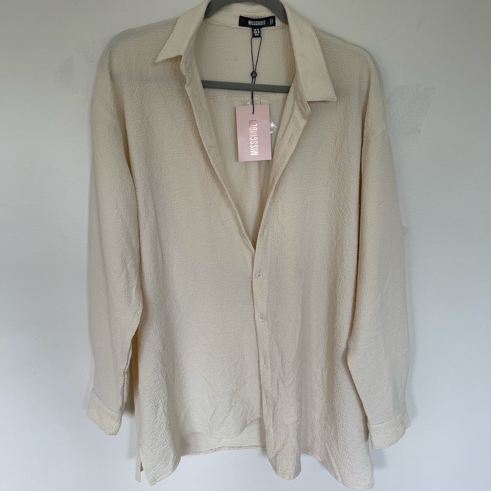 Oversized button down